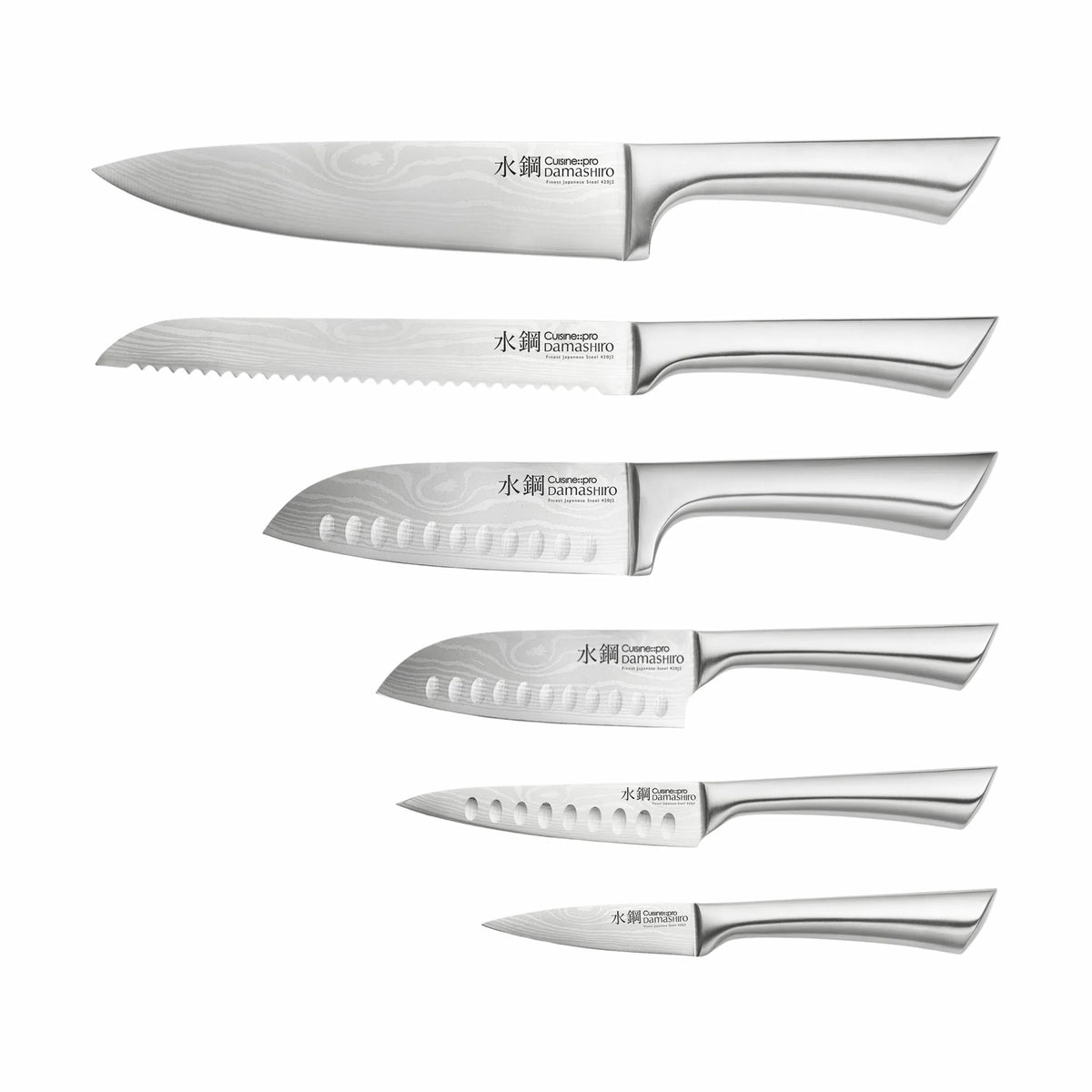 Damashiro® Kinzoku Knivblok - 7 Dele