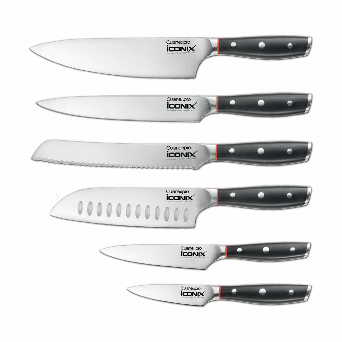 IconiX™ Straub Knivblok - 7 Dele