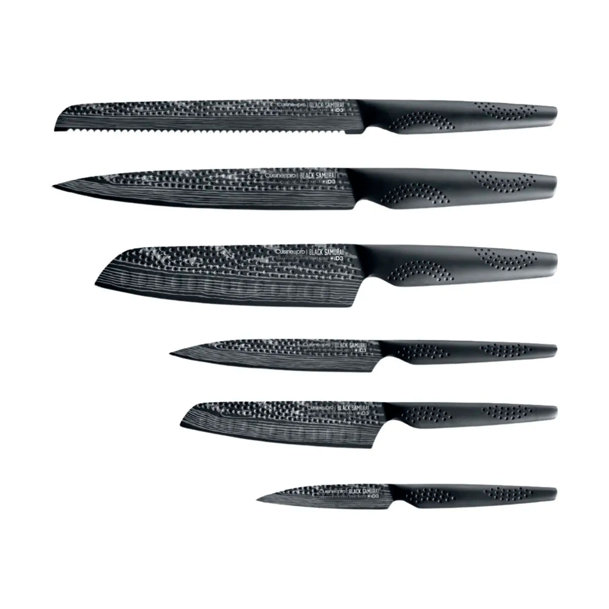  ID3® BLACK SAMURAI™ Gozen Knivblok - 7 Dele