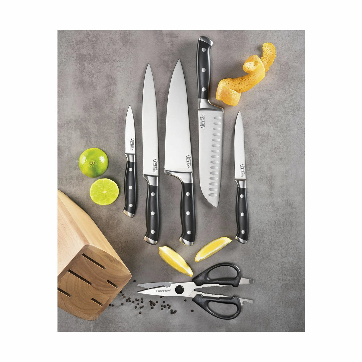  Artisan™ Licht Knivblok - 7 Dele