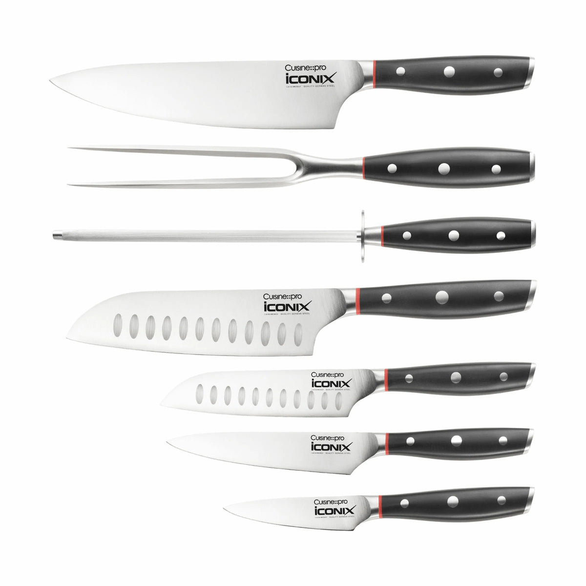  IconiX™ Drenhen Knivblok - 9 Dele