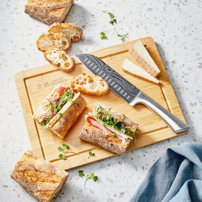  Damashiro® Santokukniv Og Skærebræt