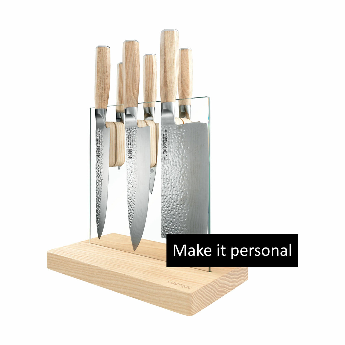  Damashiro® EMPEROR Hikari Knivblok - 7 Dele