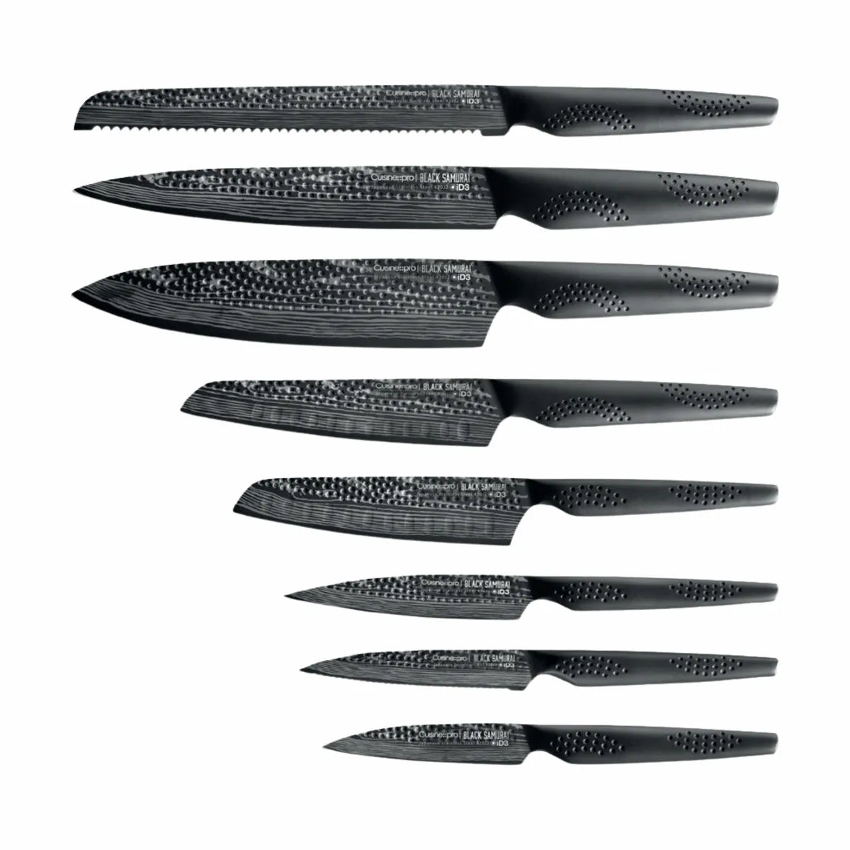  ID3® BLACK SAMURAI™ THE EGG Knivblok - 9 Dele