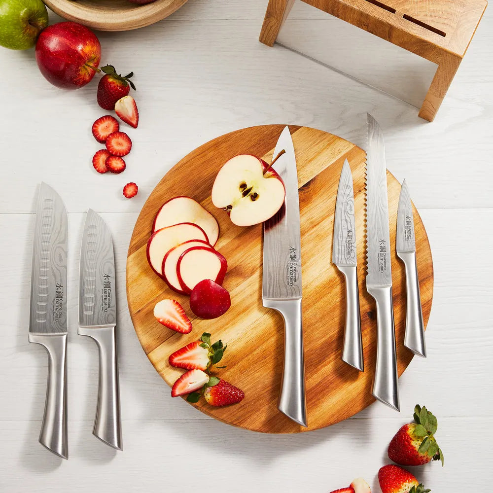  Damashiro® Mizu Knivblok - 7 Dele