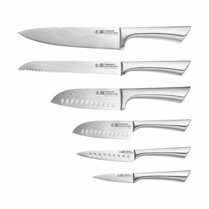  Damashiro® Kinzoku Knivblok - 7 Dele