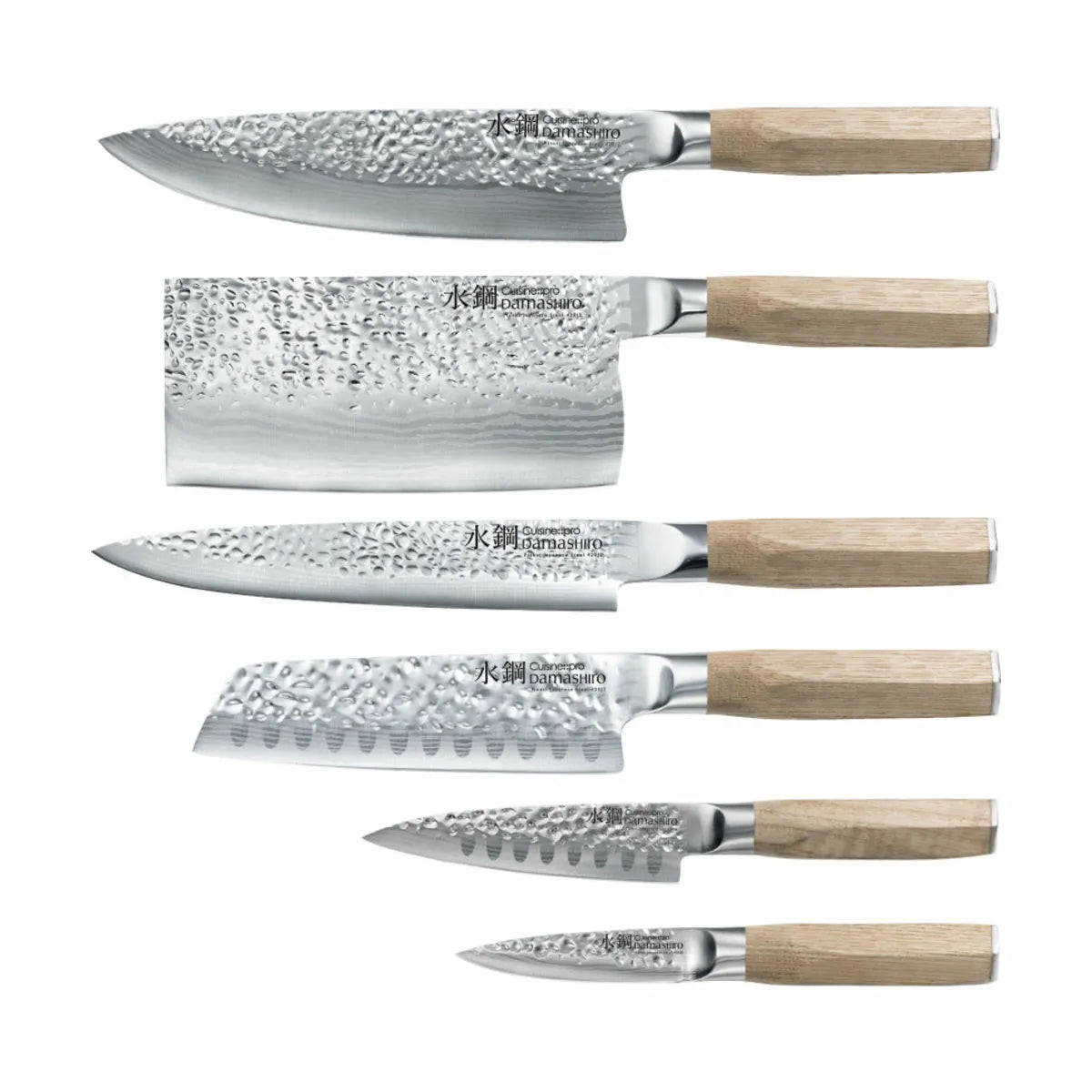  Damashiro® EMPEROR Hikari Knivblok - 7 Dele