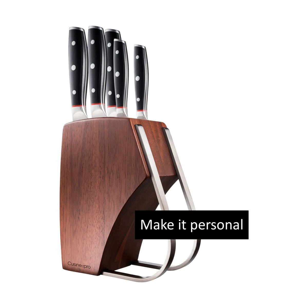  IconiX™ Holz Knivblok - 6 Dele