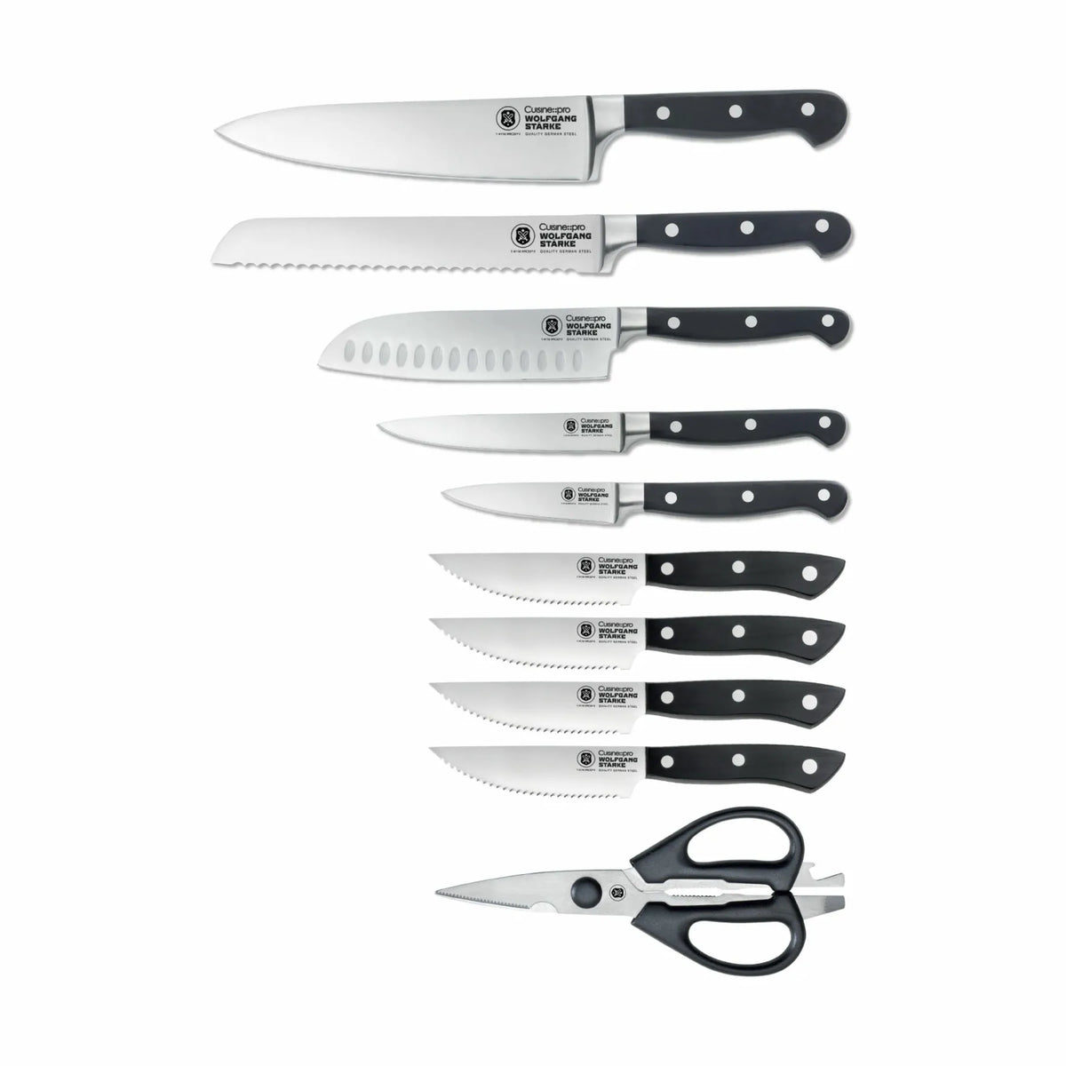  WOLFGANG STARKE™ Kutchin Knivblok - 11 Dele