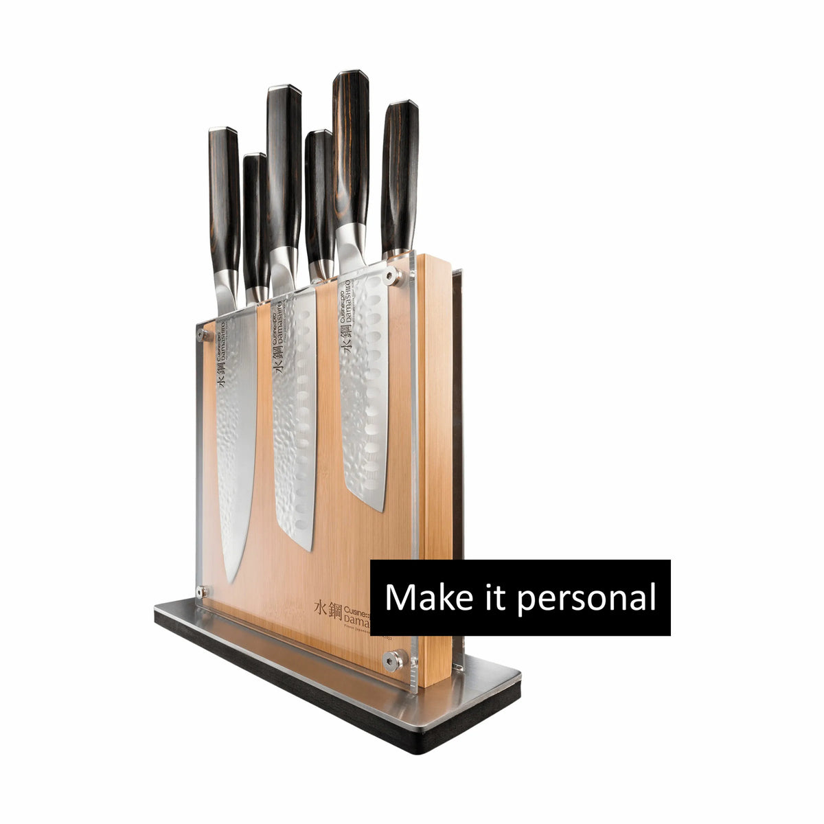  Damashiro® EMPEROR Shi Knivblok - 7 Dele