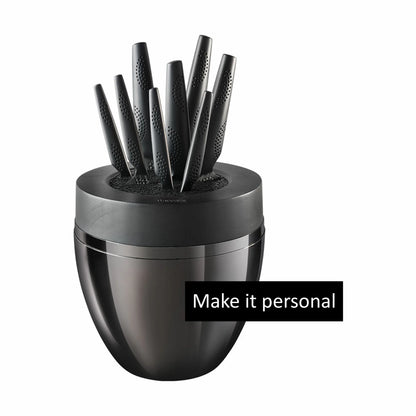  ID3® BLACK SAMURAI™ THE EGG Knivblok - 9 Dele