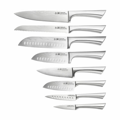  Damashiro® Bodo Knivblok M. Skærebræt - 10 Dele