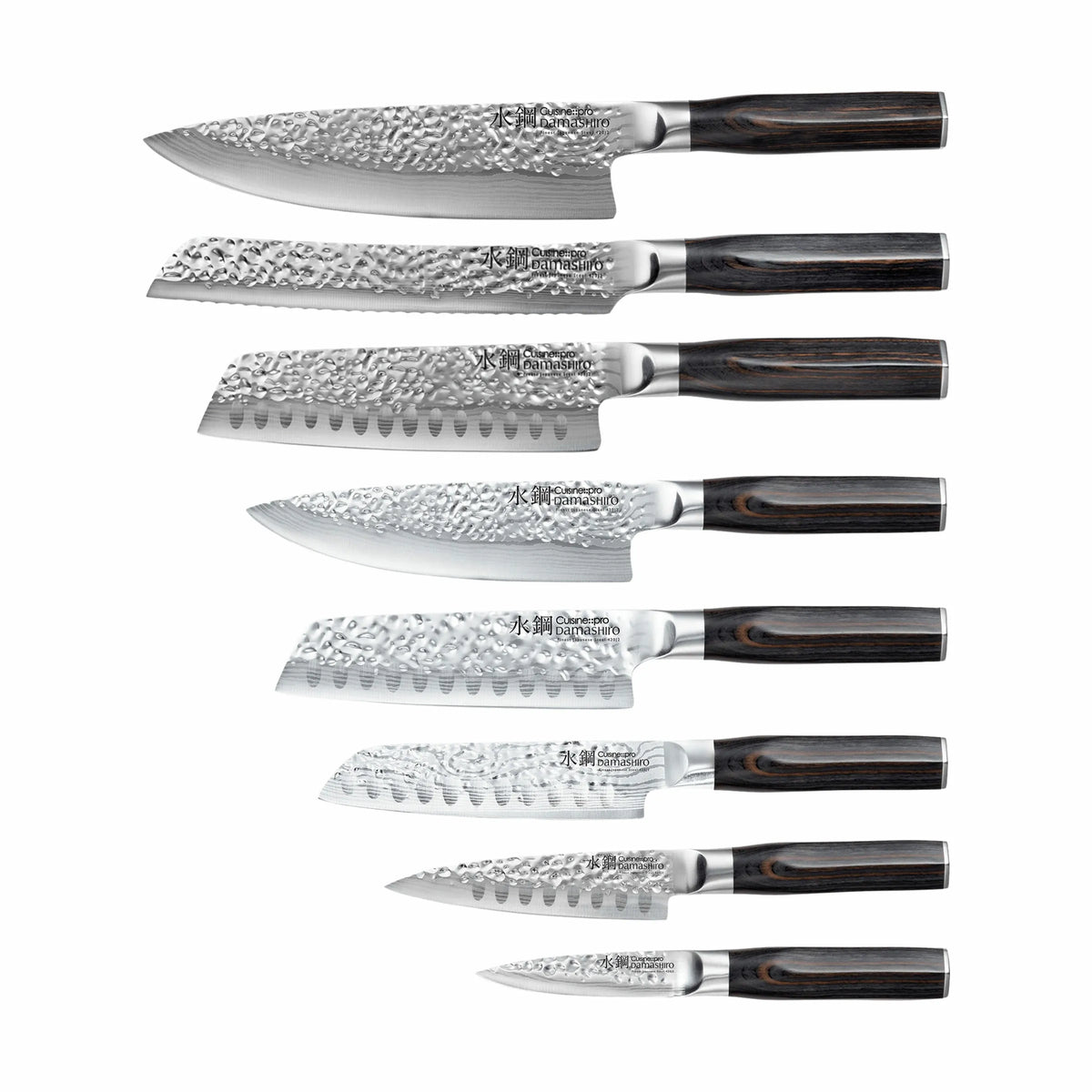  Damashiro® EMPEROR Hisa Knivblok - 9 Dele
