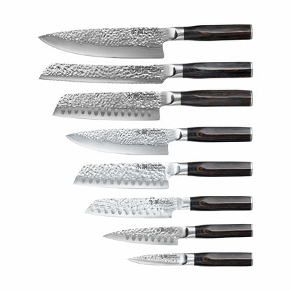  Damashiro® EMPEROR Hisa Knivblok - 9 Dele