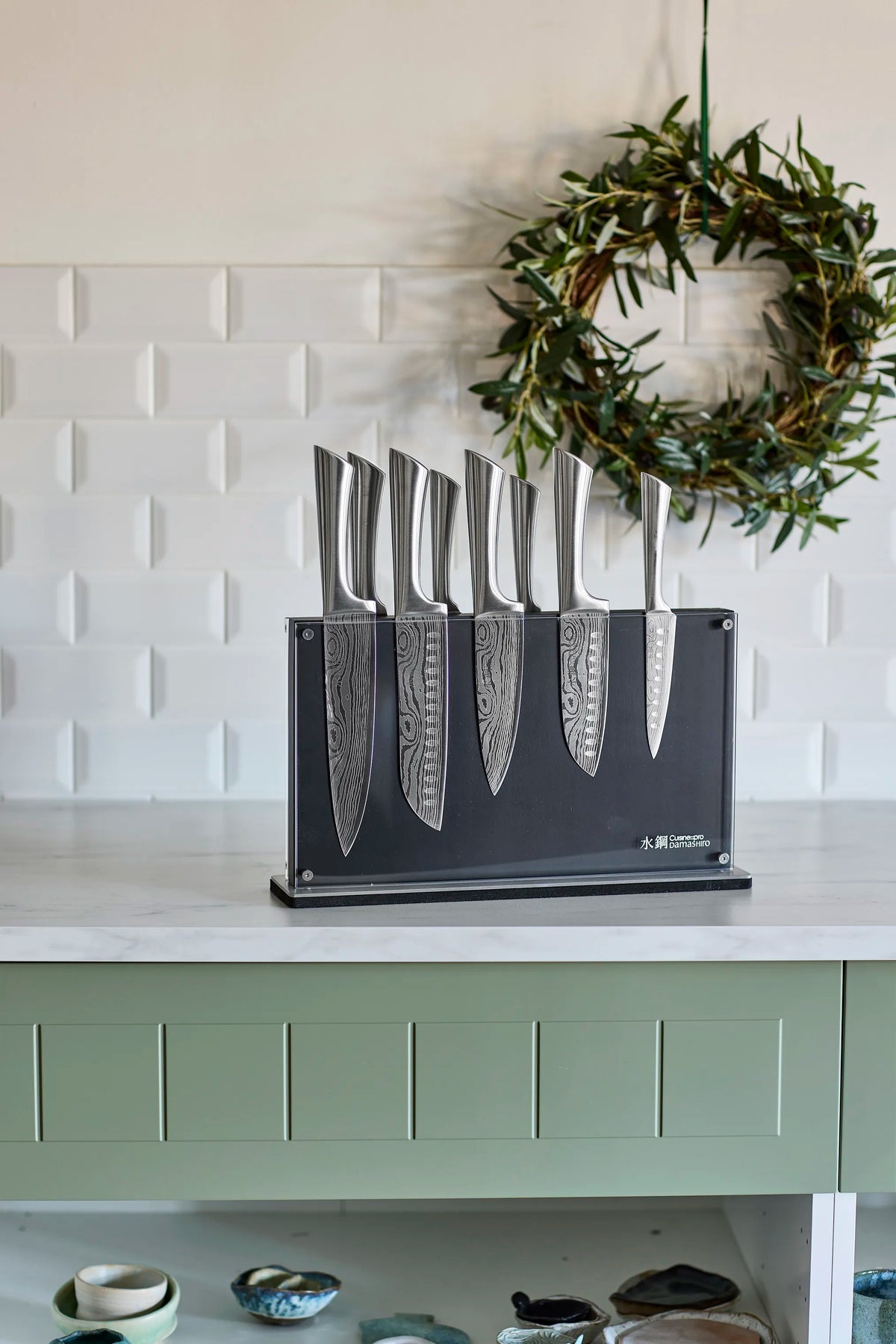  Damashiro® Nami Knivblok - 9 Dele