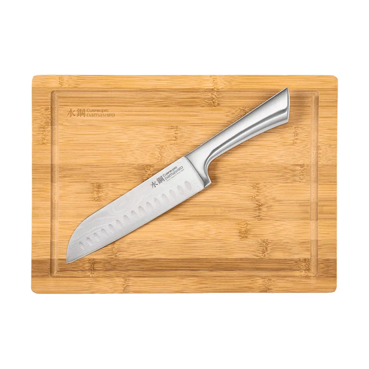  Damashiro® Santokukniv Og Skærebræt