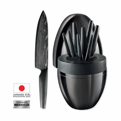  ID3® BLACK SAMURAI™ THE EGG Knivblok - 9 Dele