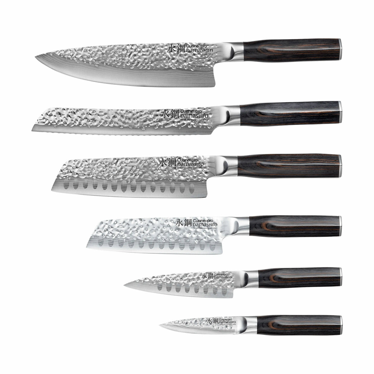  Damashiro® EMPEROR Shi Knivblok - 7 Dele