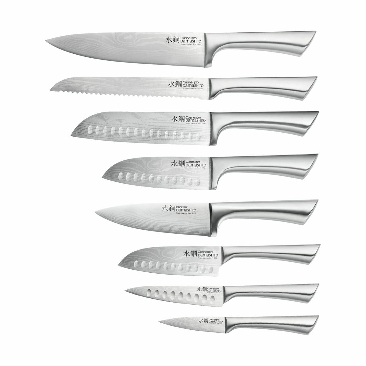  Damashiro® Nami Knivblok - 9 Dele