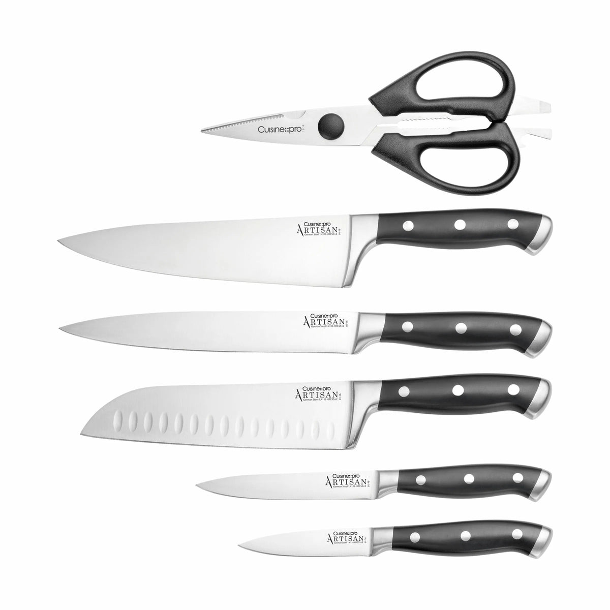  Artisan™ Licht Knivblok - 7 Dele