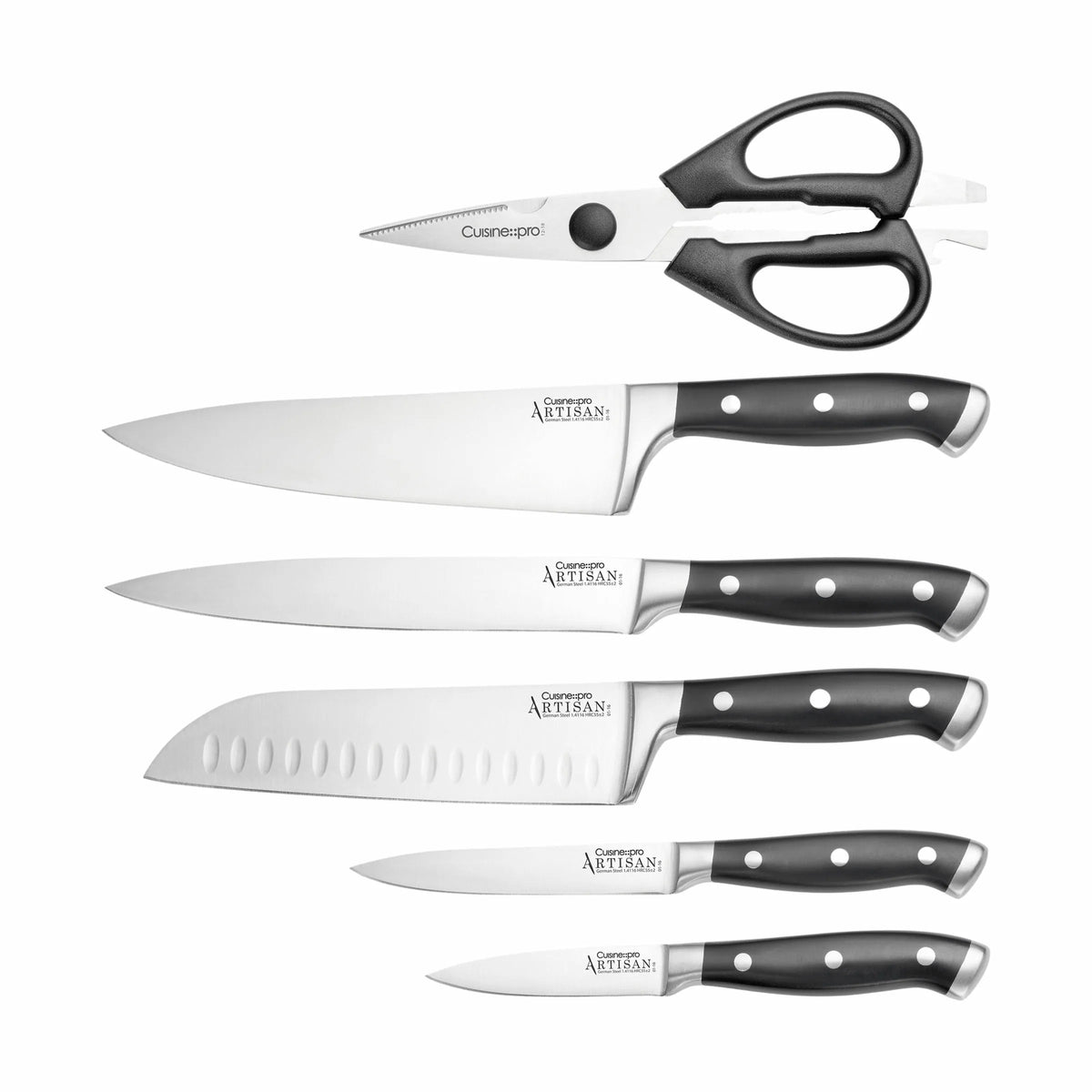  Artisan™ Licht Knivblok - 7 Dele