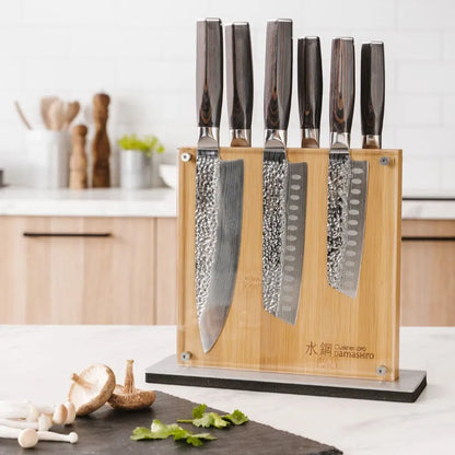  Damashiro® EMPEROR Shi Knivblok - 7 Dele